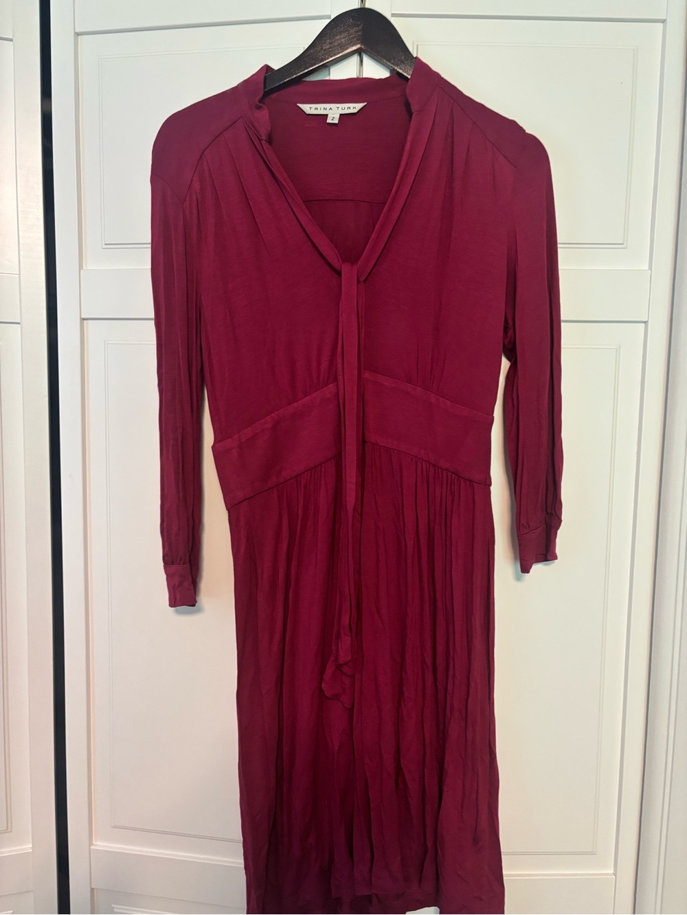 Trina Turk Tie-Neck Dress
